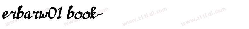 erbarw01 book字体转换